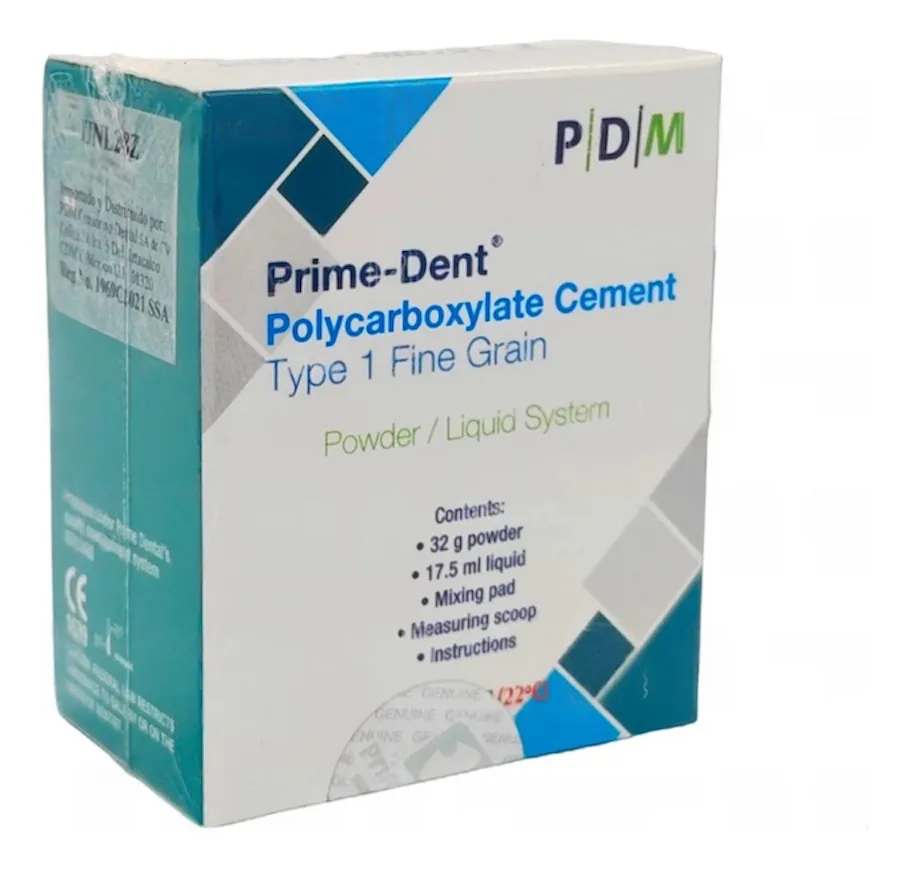 Cemento de Policarboxilato Prime Dental PCA 32g/17.5ml