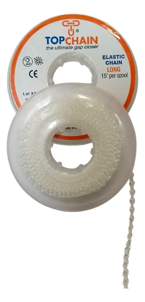 Cadena Elástica Top Chain 4.57m Abierta Clear