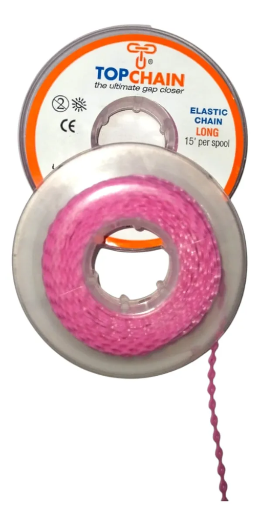 Cadena Elástica Top Chain 4.57m Abierta Light Pink