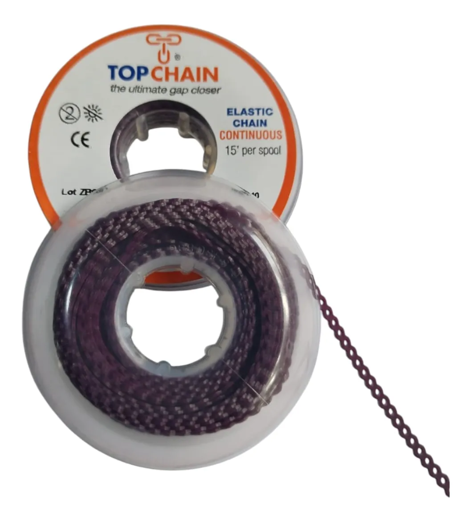 Cadena Elástica Top Chain 4.57m Cerrada Burgundy