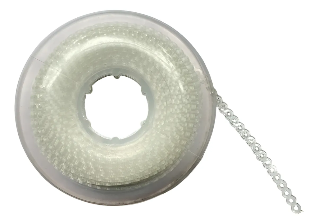 Cadena Elástica Top Chain 4.57m Cerrada Clear