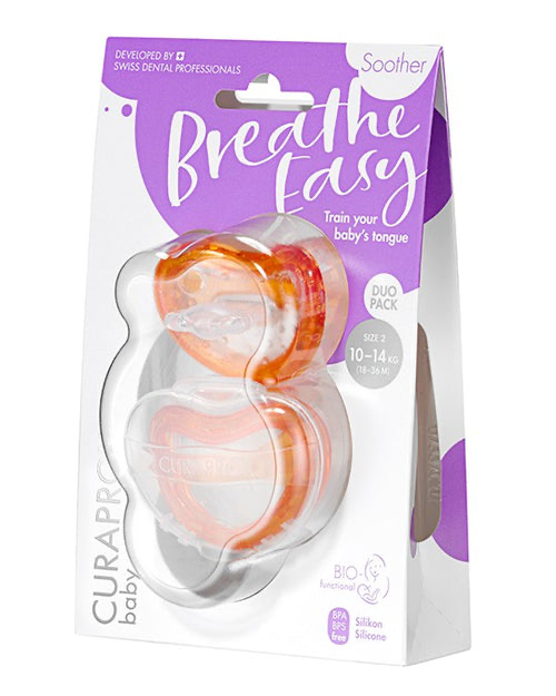 Curaprox Chupón Talla 2 Naranja Twin Pack