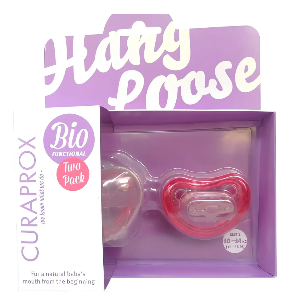 Chupón Curaprox Talla 2 Rosa Twin Pack