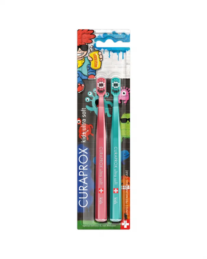 Curaprox Cepillo Dental Kids Dúo Pack Graffiti
