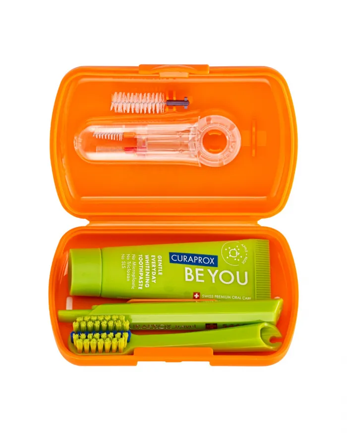 Travel Set Curaprox Ortho Naranja
