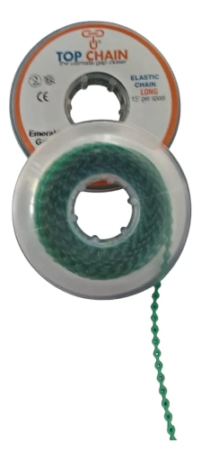 [OD-PDM-0035] Cadena Elástica Top Chain 4.57m Abierta Emerald Green
