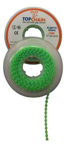 [OD-PDM-0036] Cadena Elástica Top Chain 4.57m Abierta Fluorescent Green