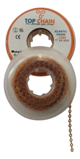 [OD-PDM-0048] Cadena Elástica Top Chain 4.57m Abierta Metallic Gold