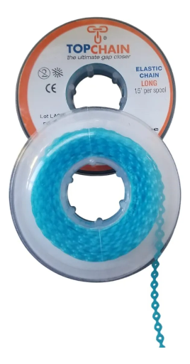 [OD-PDM-0050] Cadena Elástica Top Chain 4.57m Abierta Metallic Ocean Blue