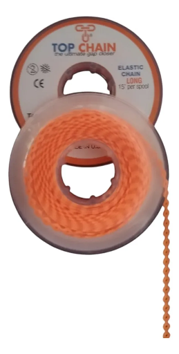 [OD-PDM-0061] Cadena Elástica Top Chain 4.57m Abierta Tangerine