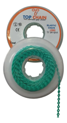[OD-PDM-0062] Cadena Elástica Top Chain 4.57m Abierta Teal