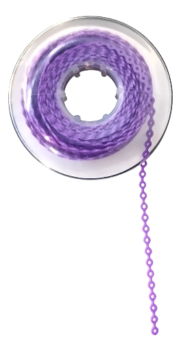 [OD-PDM-0064] Cadena Elástica Top Chain 4.57m Abierta Violet