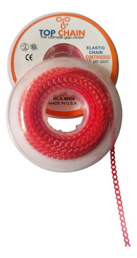 [OD-PDM-0075] Cadena Elástica Top Chain 4.57m Cerrada Bright Red Pearl