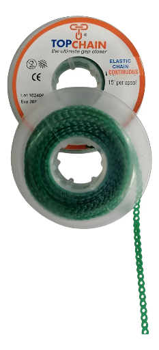 [OD-PDM-0086] Cadena Elástica Top Chain 4.57m Cerrada Green