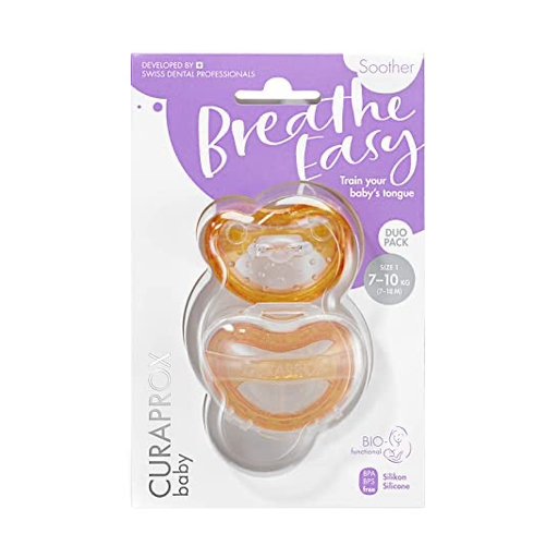 [OD-CPX-0004] Curaprox Chupón Talla 1 Naranja Twin Pack